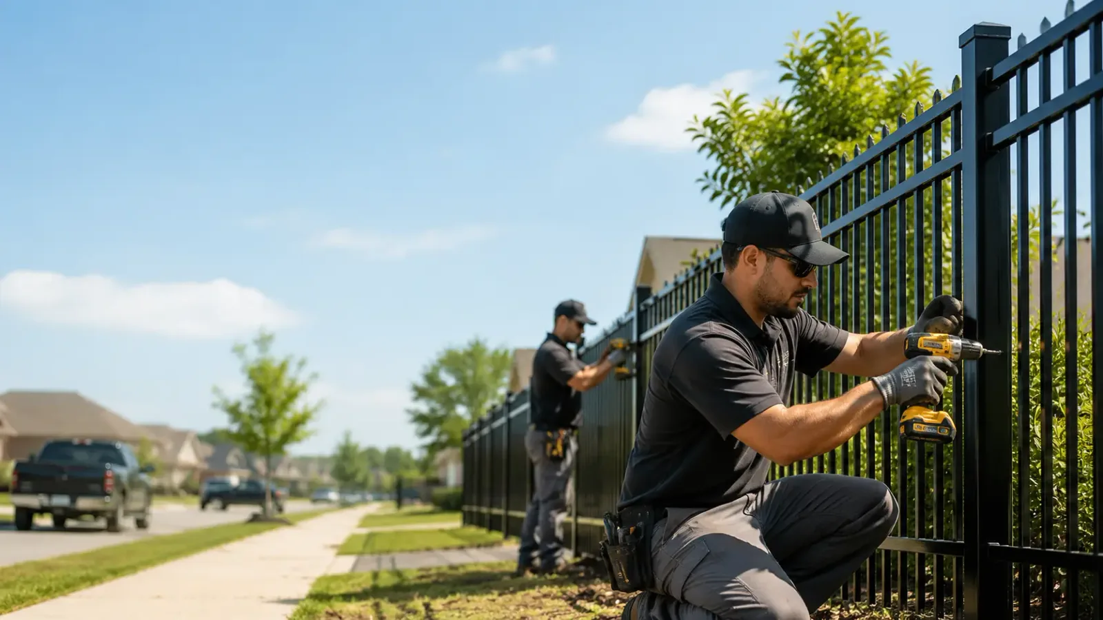 Metal Fence Installation in Santa Fe, TN